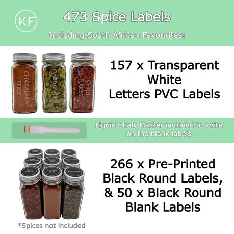 16 Pack Spice Jars Labels Shaker Lids Seasoning Containers Chalk Marker  Funnel