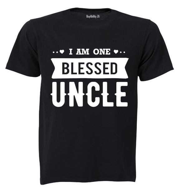 I Am One Blessed Uncle - Mens - T-Shirt - White