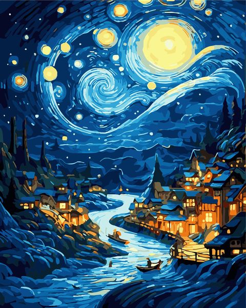 Sinoart Paint By Numbers - Valley of Stars 40 x 50cm