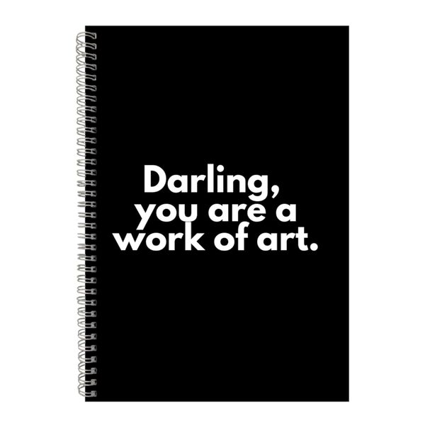 Art A4 Notebook Spiral Lined Motivational Sayings Graphic Notepad Gift 216