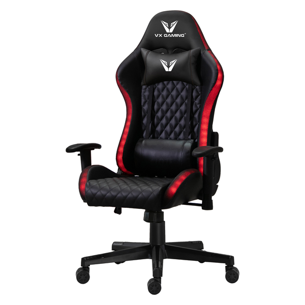 Lumas High Back Gaming Chair with RGB Lights &amp; 160 Degree Recline