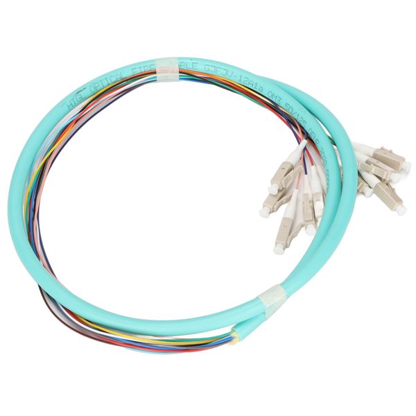 12-Strand Single Mode Fiber Patch Cable LC/UPC Connectors