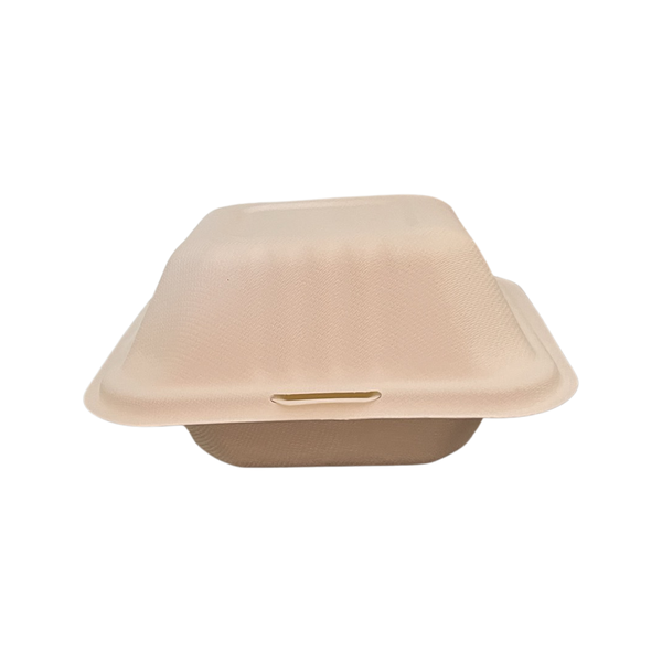 Biodegradeable 6 Inch Hamburger Box Clamshell