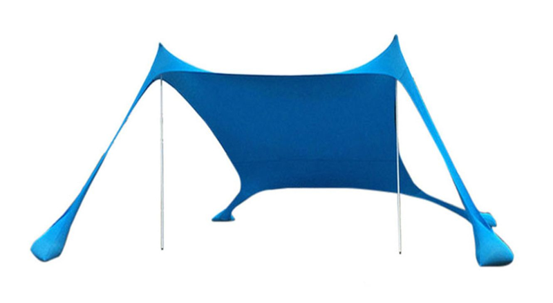Beach Tent Sun Shelter With Ground Pegs Anti-Wind Ropes Set