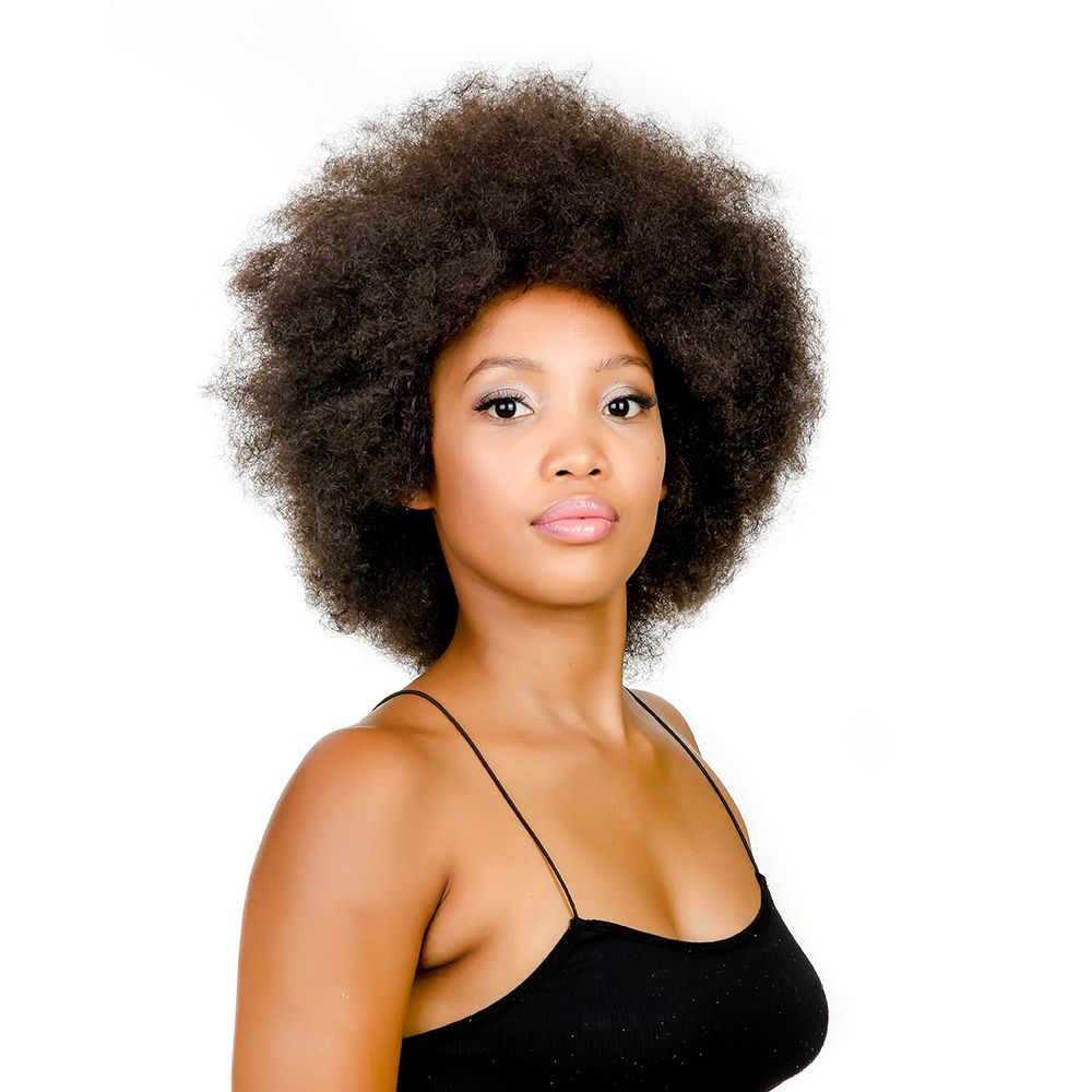 Magic 8Inch Short Afro Kinky Curly Synthetic Hair Wigs for Women