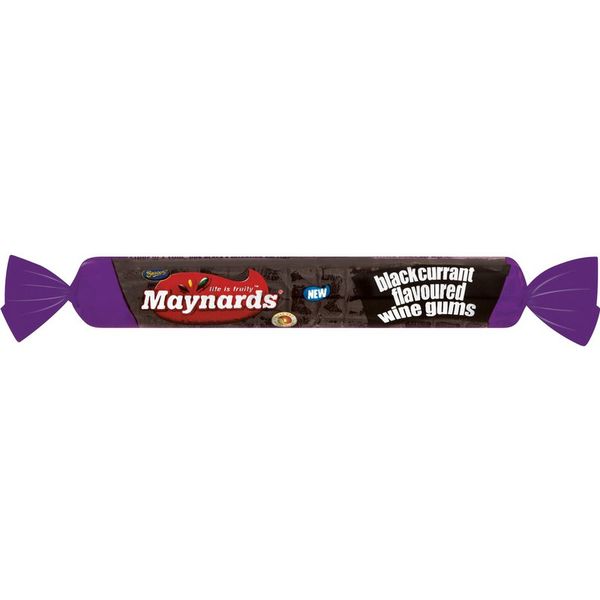 Maynards - Black Wine Gums Rolls x36