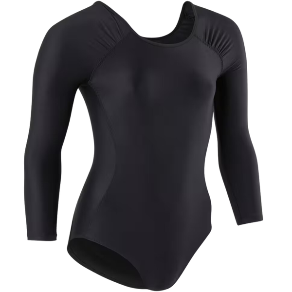 Starever Girls' Long-Sleeved Ballet Leotard - Black