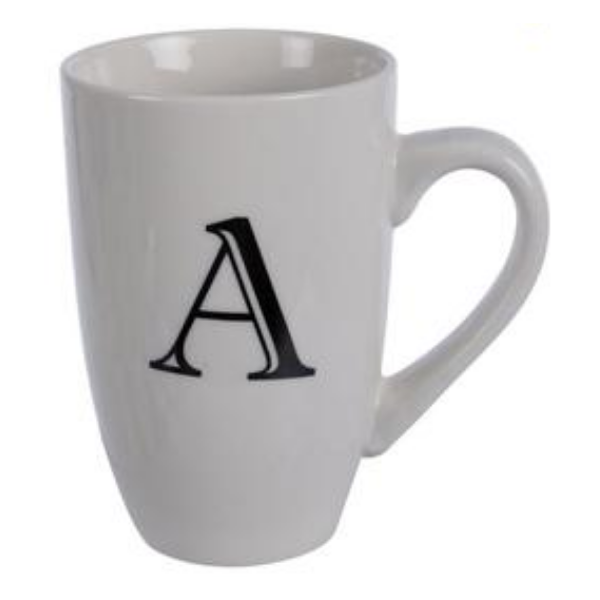 SD Homeware - Letter A Mug (2 x 400ml)