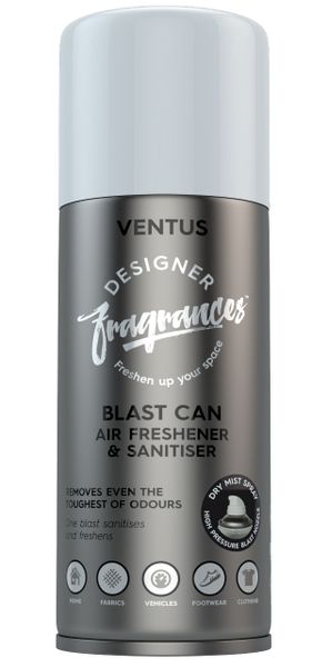 Designer Fragrances Ventus Blast Air Freshener &amp; Sanitiser Spray 400ml