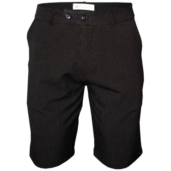 Nucleus Men's Formal Pinstripe Black with White Shorts