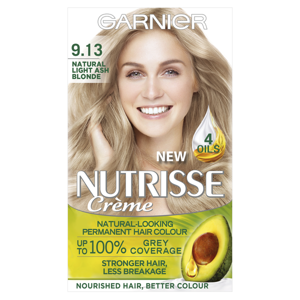 Garnier Nutrisse Permanent Hair Dye 9.13 Natural Light Ash Blonde