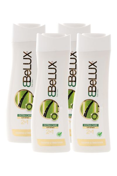 Belux Extra Care 2 in 1 Shampoo Conditioner Bundle - 4 x 600ml