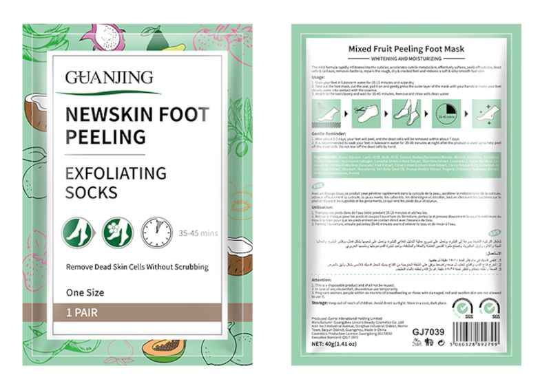 Guanjing New Skin Foot Peeling Exfoliating Socks