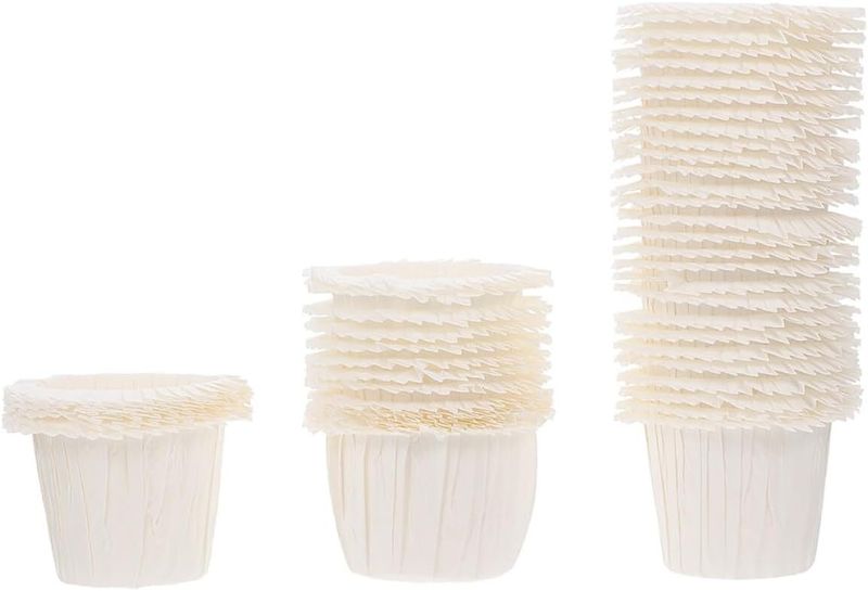 50 Piece White Muffin Paper Cups Baking Liners Greaseproof Cupcake Wrapping