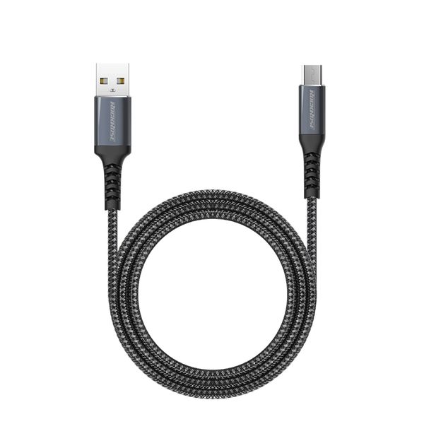 Rockrose Powerline AM 3A 1M Kevlar Fiber Braided Micro USB Cable