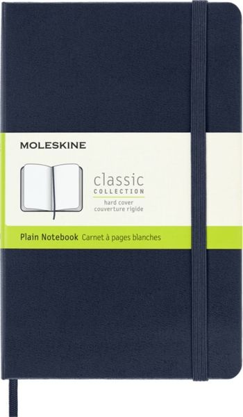 Moleskine Classic Sapphire Blue Medium Plain Notebook