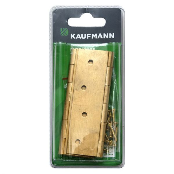 Kaufmann - Butt Hinge Brass 100mm (Brass Pin) (Pair)
