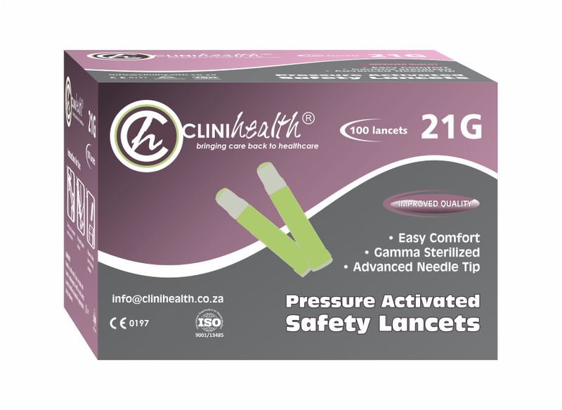CliniHealth - Lancets Safety 21g 100's