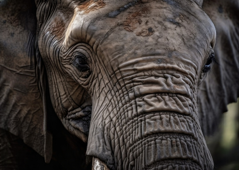 Wall Art Canvas - Gaze at The Wild Beauty of The Elephant