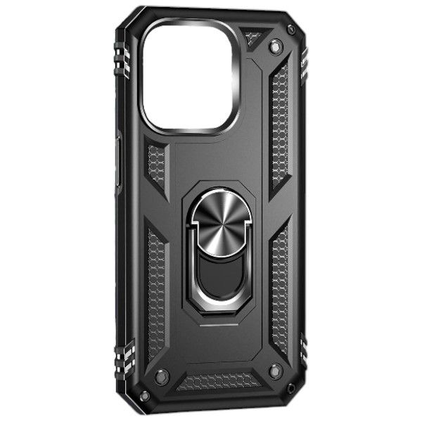 Shockproof Armor Phone Case For IPH 13 Pro - Black