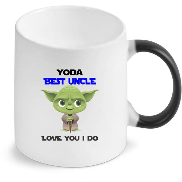 Yoda Best Uncle Star Wars Birthday Christmas Magic Colour Changing Mug