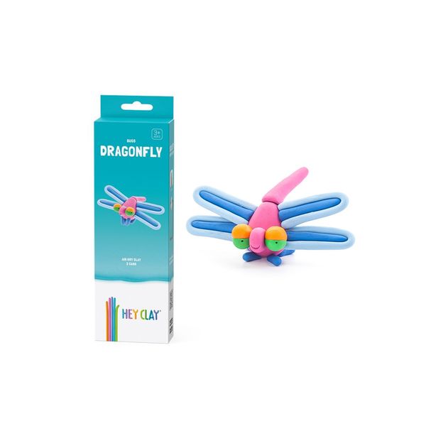 Hey Clay: Modelling Air-Dry Clay w Fun Interactive App - Dragonfly - 3 Cans
