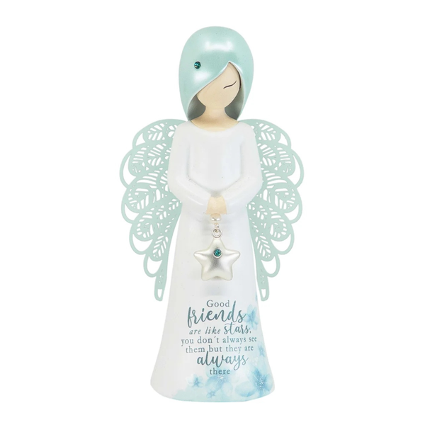 Good friends are like stars - Angel Figurine