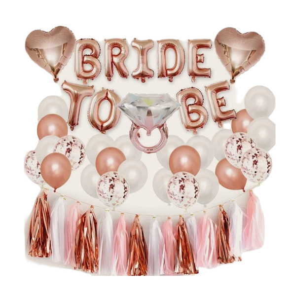 53 Pieces Bridal Shower Party Balloon Set
