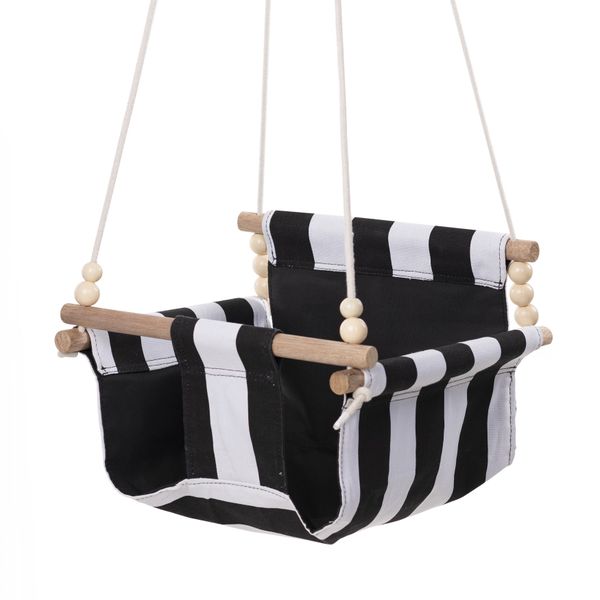 Just Canvas High Back Baby/Toddler Swing