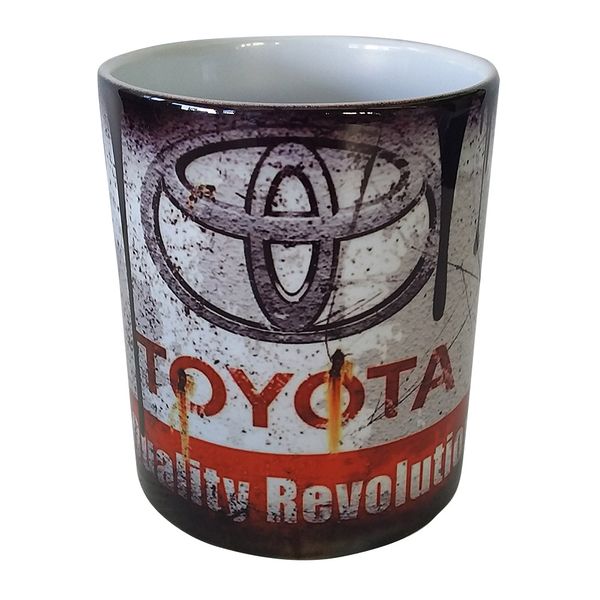 Vintage `Look` Oil Spillage - Coffee Mug - Toyota Mug