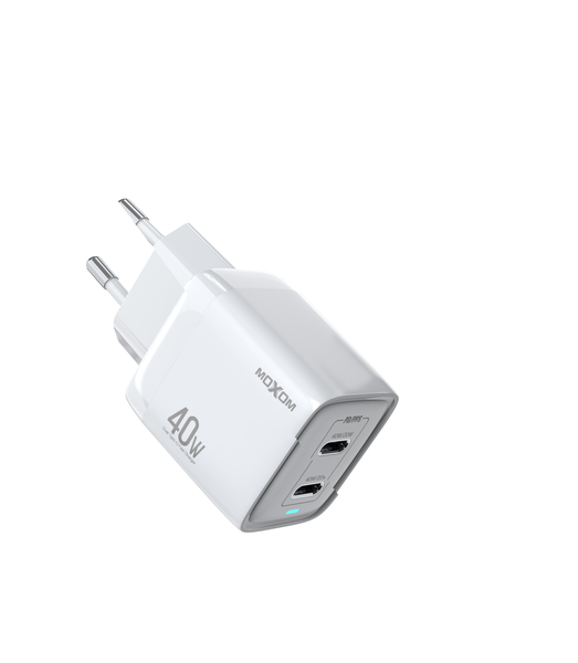 MOXOM 40W High Power Mini Size Portable Type-C Charger - MX-HC104 PD