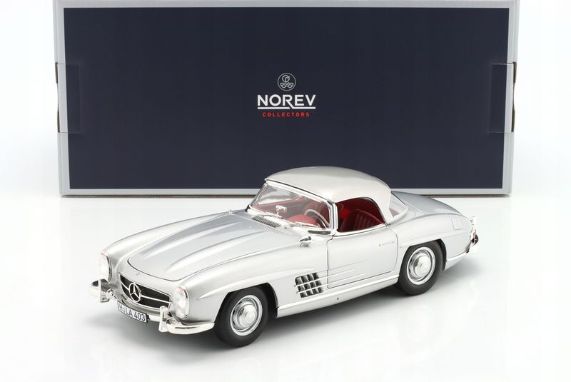Norev-1/18 Mercedes Benz SL-Class 300SL Roadster 1957 -Silver