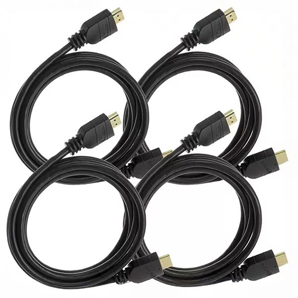 HDMI Male to Male 4K@30hz 3D Shielded Black 1.5m Cable (Pack of 4 x 1.5m)