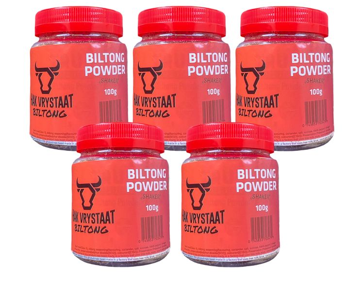 Hak Vrystaat Biltong Powder Shaker 5 x 100g
