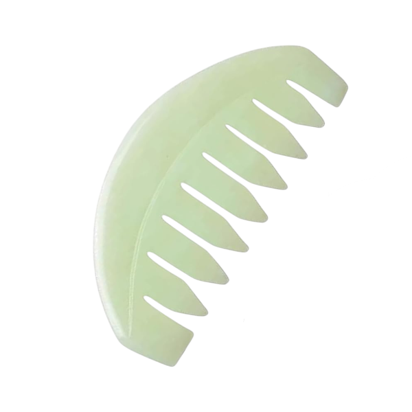 Premium Glow Jade Massage Comb - Green