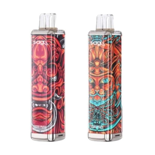 SAGO 12000 Puffs Dispo Vape - Watermelon Strawberry &amp; Strawberry Mango Ice
