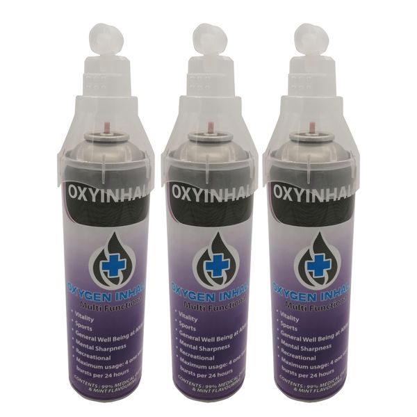 3 x Oxyinhale Oxygen Inhale Multi Functional 500ml