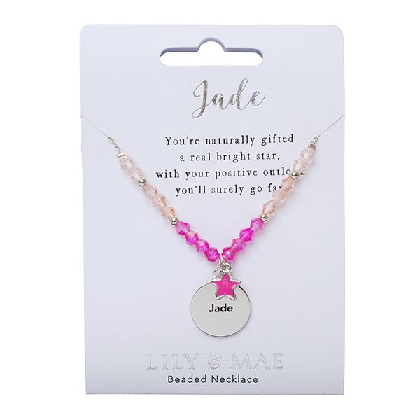 Lily &amp; Mae Beaded Necklace - Jade