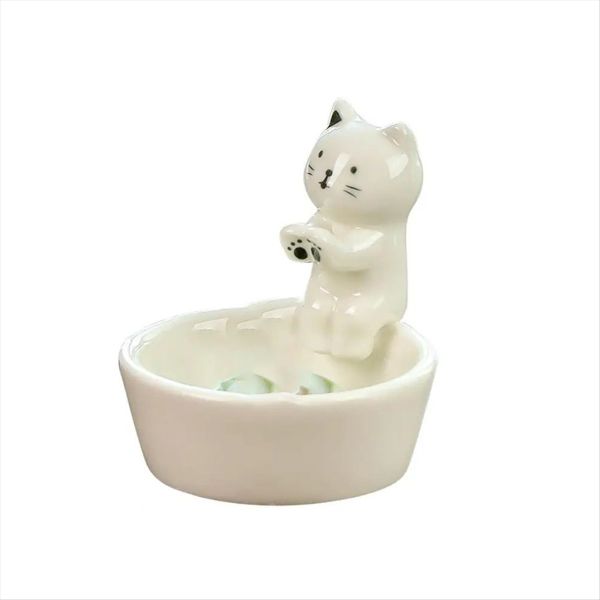 Cat Warming Paws Candle Holder Cat Cone Incense Burner Incense Tray