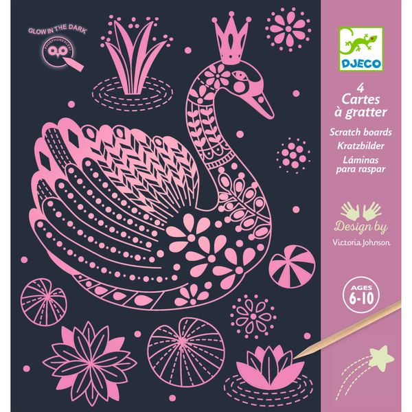Djeco Craft Scratch Cards - Wonderful World