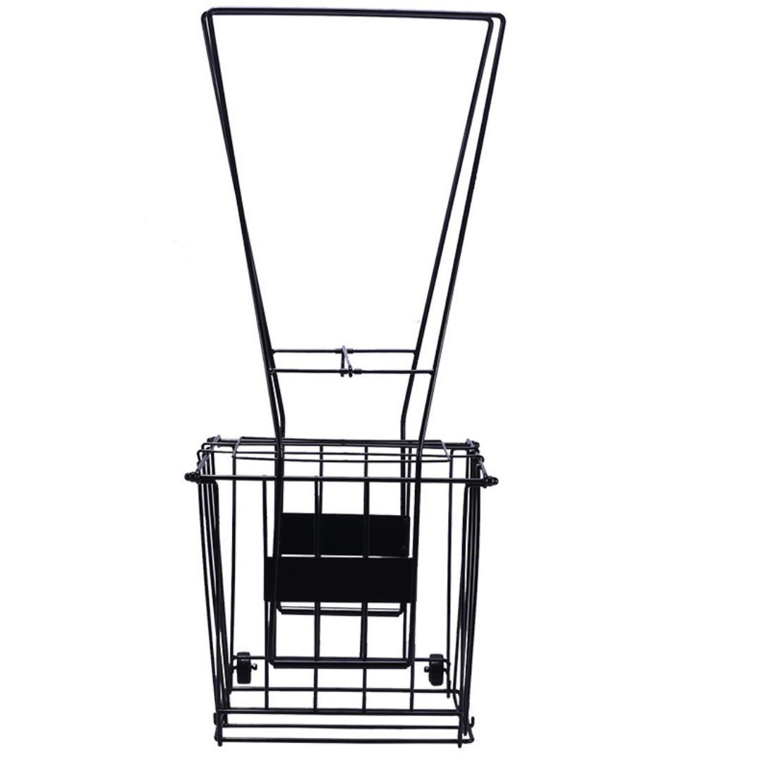 Arfast - Foldable Metal Tennis Ball Picker with 72-Ball Capacity and Wheels