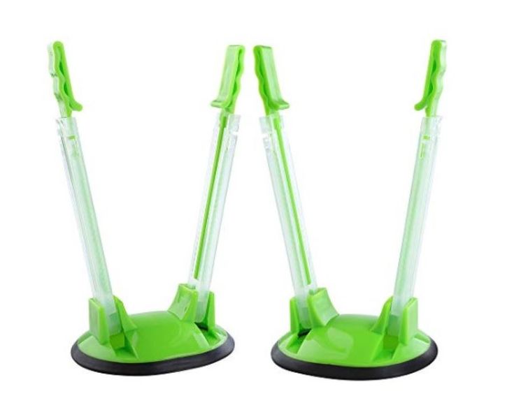 Adjustable Non Slip Ziplock Storage Bag Holder - Set Of 2