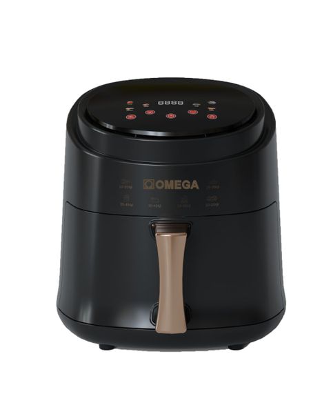 Omega 1400W 8L One-Touch LCD Black Air Fryer OM-S17