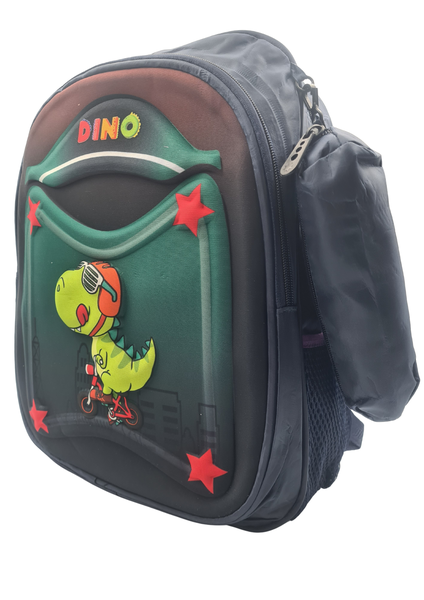Navy Blue Dino 3D School Bag Back Pack for Preschool &amp; Foundation Phase
