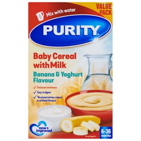 Shops purity baby porridge