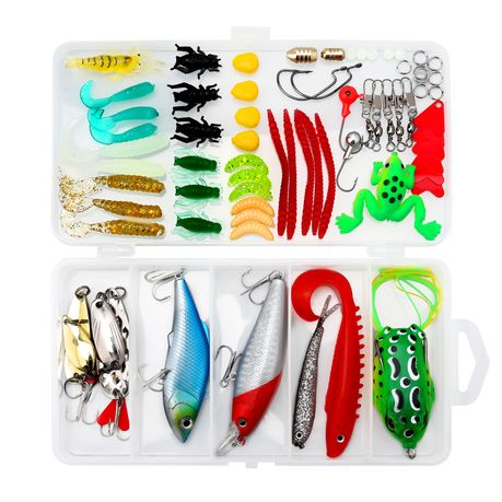 Fishing Tackle Box with Lots of Good ; Lures, Hooks, Bait, Many