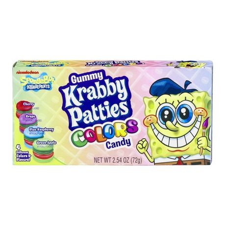SpongeBob SquarePants Krabby Patties Colors Gummy Sweets Theater (72g) x 2