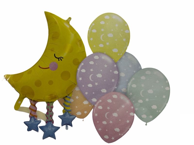 7 Piece Baby Shower Foil Balloon Set