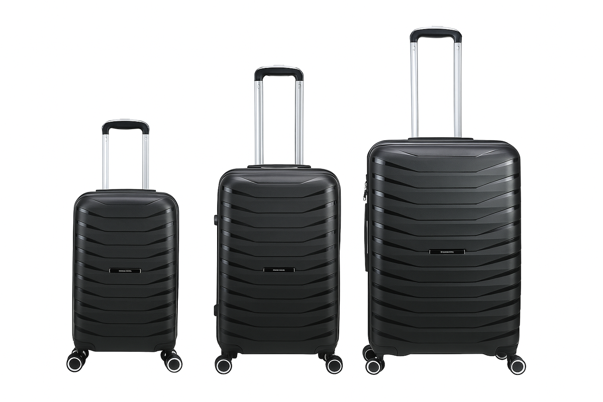 30-Inch Hard Shell Trolley Suitcase with 360 Spinner Wheels - Black