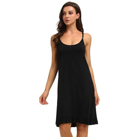 Women Short Nightgown Chemise Lingerie Slip Dress Sexy Sleepwear Nightshirt Image